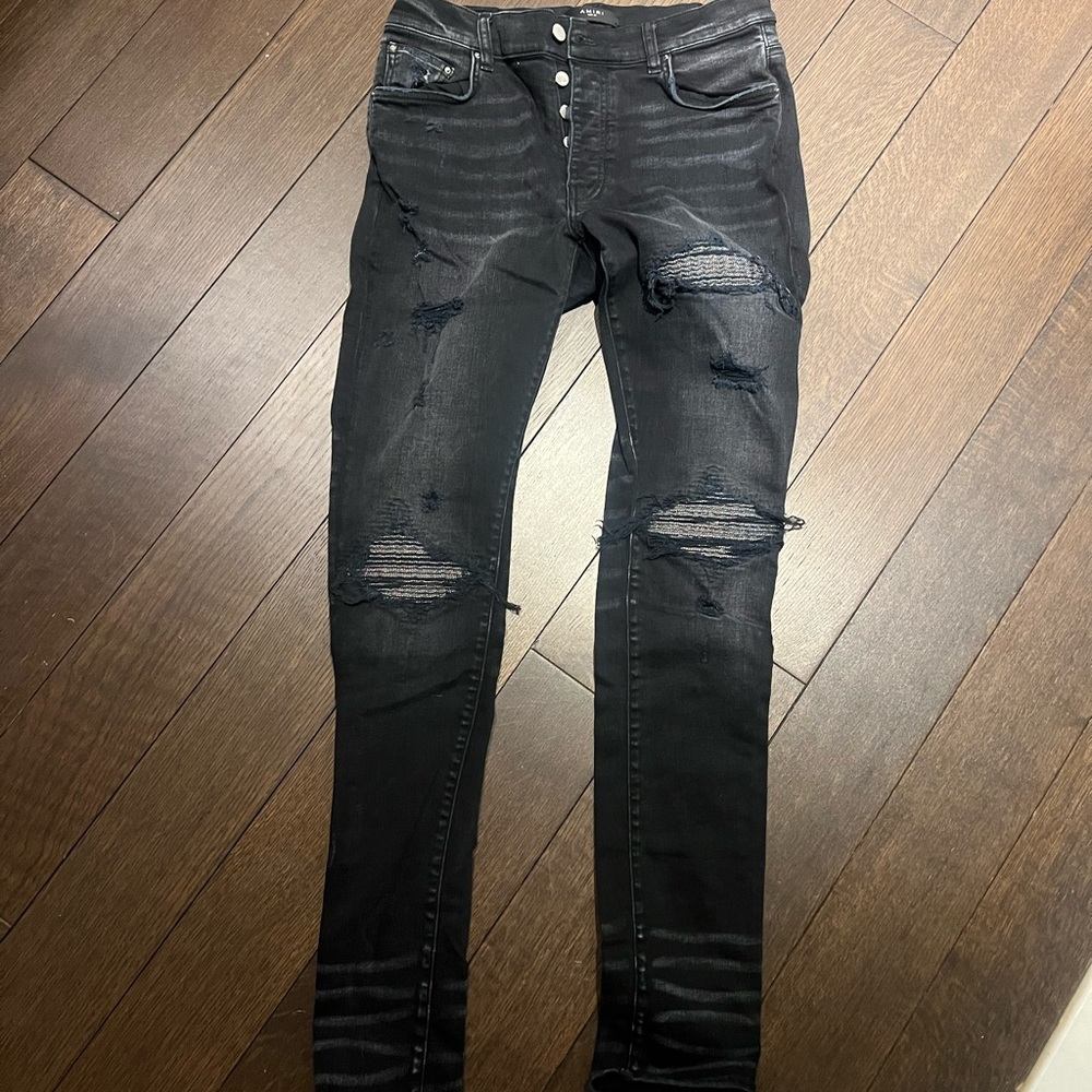 Amiri Men’s Crystal Skinny Jeans - Picture 3 of 6